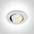 ONE LIGHT 11103B/W/W Psari biały wpust COB LED 3000K 1W / 3W / 700mA