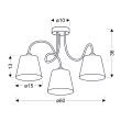 CANDELLUX 33-70746 LUK LAMPA WISZĄCA 3X40W E14 CHROM