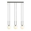 EMIBIG 1112/3 LAMPA WISZĄCA GLAM 3 BLACK/OPAL