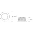 ONE LIGHT 10120UV/W Drymi biała oprawa typu downlight SMD LED UGR19 IP44 z regulacją CCT 3000K-4000K-6000K 20W