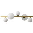 Step into Design MP0097-10 Lampa wisząca MILKY DROP złota 120 cm
