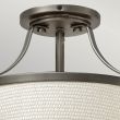 ELSTEAD Charlotte HK-CHARLOTTE-SF-AN 3 Light Semi-Flush - Antique Nickel