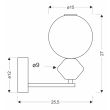CANDELLUX STUDIO 21-50694 FLORES kinkiet 7W LED 3000K