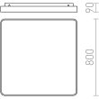 RENDL R12121 MENSA SQ 80 sufitowa aluminium szczotkowane 230V LED 138W 3000K