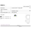 AZZARDO FH31431S-WH-CH / AZ0735 Nino 1 (white/chrome) Lampa sufitowa