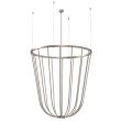 ANTIGO Lampa wisząca no. moon O Z - Platyna mat (800 mm) 5142