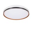 CANDELLUX 14-11329 MONTANA LAMPA SUFITOWA PLAFON CZARNY+BIAŁY+ZŁOTY 24W LED 40 CM KLOSZ BIAŁY
