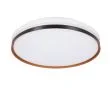 CANDELLUX 14-11329 MONTANA LAMPA SUFITOWA PLAFON CZARNY+BIAŁY+ZŁOTY 24W LED 40 CM KLOSZ BIAŁY