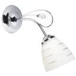 CANDELLUX 21-64288 SIMPLI KINKIET 1*40W E27 CHROM Z KRYSZTAŁKIEM+KLOSZ Z PASKIEM