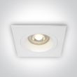 ONE LIGHT 50105ALG/W Phylakopi biały wpust z oprawką GU10 MR16 dark light