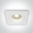 ONE LIGHT 50105ALG/W Phylakopi biały wpust z oprawką GU10 MR16 dark light