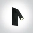 WYPRZEDAŻ ONE LIGHT 65746R/B/W Kandila 3 czarna przyłóżkowa regulowana oprawa COB LED 3000K 3W IP20
