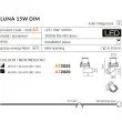 AZZARDO AZ2829 Luna 15W Dim (black)