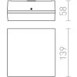RENDL R11968 SPECTACLE natynkowa srebrnoszara 230V LED 5W IP54 3000K