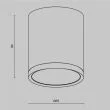 MAYTONI C086CM-GX53-MRD-BG Hoop lampa sufitowa czarny,złoty