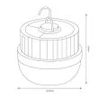 MILAGRO EK1679 przenośna Lampka LED Ufo 10W 4000K + Solar