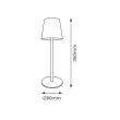MILAGRO EK1704 Lampka Biurkowa Virgin 3W 3CCT IP44 Bateria