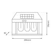 MILAGRO EKO0727 Kinkiet Solarny Filo Potrójny 3000K