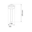 MILAGRO EKO1455 Słupek Solarny Eye 3000K IP44