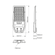 MILAGRO EKO9094 Latarnia Solarna Via 100W 1200lm 6000K