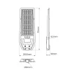 MILAGRO EKO9096 Latarnia Solarna Via 200W 2400lm 6000K