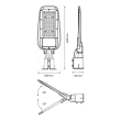 MILAGRO EKO9910 Lampa Uliczna Alley 100W 4000K 230V