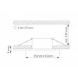 MILAGRO EKZ275 Oczko sufitowe kwadratowe IP44 Black