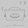 MAYTONI DL083-01-GU10-SQ-W Stark Downlight biały