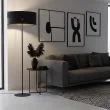 EMIBIG 1651/LP1 KARBON LP1 BLACK LAMPA PODŁOGOWA
