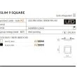 AZZARDO AZ2830 Slim 9 Square 3000K IP44 (white)