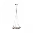 RENDL R10513 ASTRAL wisząca szkło chromowane/szkło przezroczyste 230V/12V G4 10x20W
