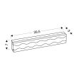 CANDELLUX 21-72825 FRONT KINKIET 10W LED BIAŁY ZMIENNA BARWA 3000/4000/6500K
