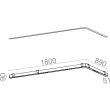 AQFORM 30230 LENS LINE 180x89 RC LED wpuszczany