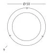 KOLARZ A1306.13.3.CU MOON lampa sufitowa złoto 24K