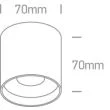 ONE LIGHT 12108C/W/W Karas biała oprawa sufitowa COB LED 3000K 8W