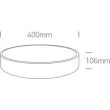 ONE LIGHT 62125D/W/C Arillas 2 biały plafon LED 4000K 25W