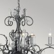 ELSTEAD AMARILLI AML15 BLK/SILVER 15Lt Chandelier