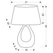 CANDELLUX 41-79954 ROMANO LAMPA GABINETOWA 1X60W E27 BEŻOWO BIAŁY