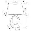 CANDELLUX 41-79954 ROMANO LAMPA GABINETOWA 1X60W E27 BEŻOWO BIAŁY
