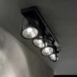 IDEAL LUX GLIM PL4 NERO 200255
