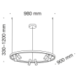 MAYTONI MOD102PL-L42B Technical Satellite Pendant Lamp Black
