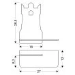 CANDELLUX 21-85030 TOWER LAMPA KINKIET 4W LED 4000K IQ KIDS Z PRZEWODEM Z WŁ. I WTYCZKĄ CZARNY