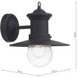 DAR SED1522 SEDGEWICK 1LT LTN BLK DOWN FACING IP44