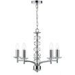 DAR OLE0550 OLEANA 5LT PENDANT POL CHR CRYSTAL