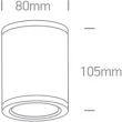 ONE LIGHT 67138C/AN/W Modi zewnętrzny cylinder sufitowy antracyt 3000K 6W IP54