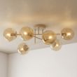EMIBIG 1636/6 ROMA 6 MOKKA AMBER LAMPA SUFITOWA