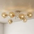 EMIBIG 1636/6 ROMA 6 MOKKA AMBER LAMPA SUFITOWA