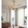 EMIBIG 1686/6 PREGOS 6 MOKKA MIODOWY LAMPA SUFITOWA