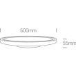 ONE LIGHT 62160FB/W/C Zigos 2 biały plafon LED 4000K 60W