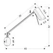CANDELLUX 21-73907 MILLY KINKIET 1X40W GU10 BIAŁY MATOWY